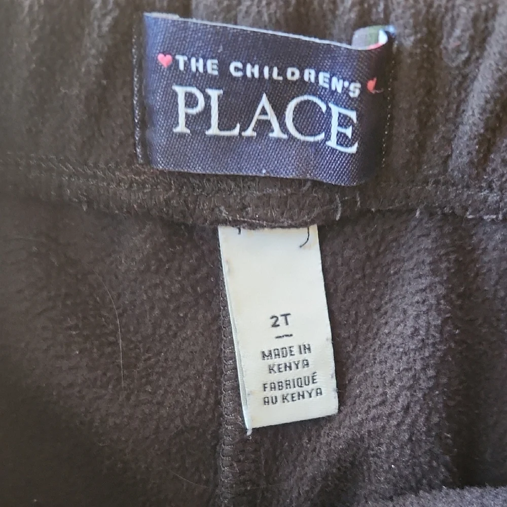 The Children's Place Classic Black Fleece Sweatpants 2T